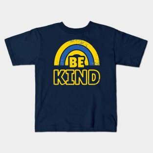 Be Kind to Ukraine (Ukraine's Colours) Kids T-Shirt